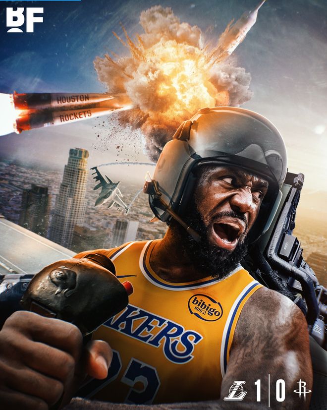 勒布朗詹姆斯季后赛创纪录 湖人G1力克火箭夺先